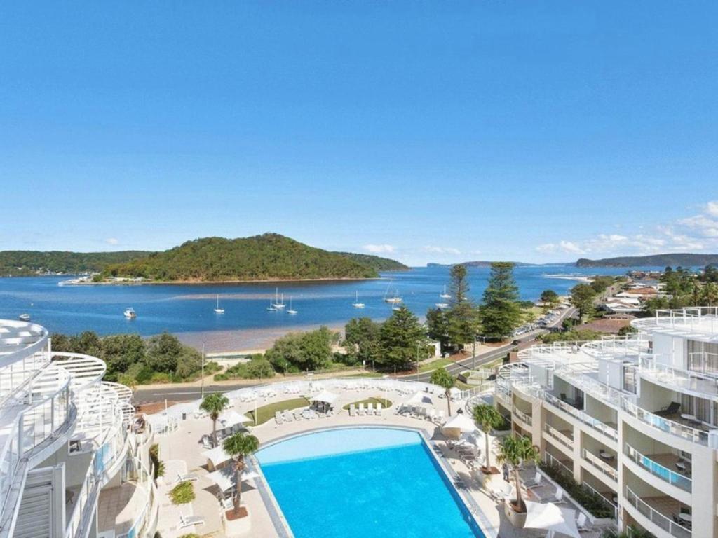 Ocean Panorama - 1 Bedroom Oceanview Apt Ettalong Beach Bagian luar foto